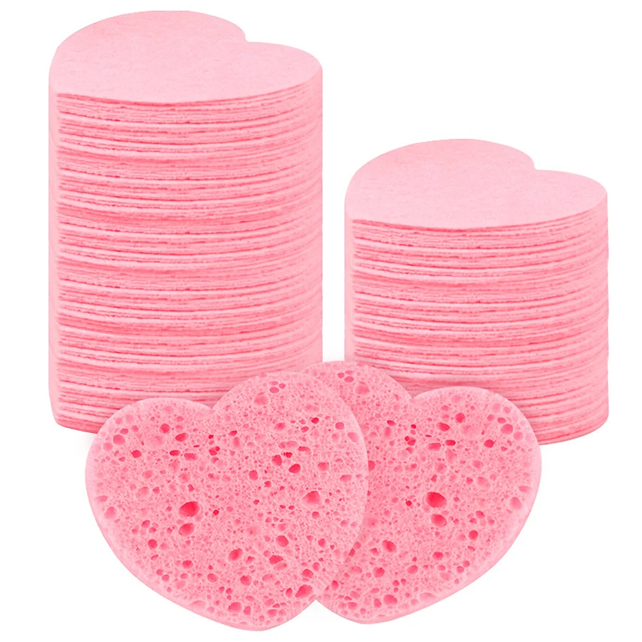 Cosmetic Sponge - 5Pcs Cellulose Face Sponges Compressed Facial