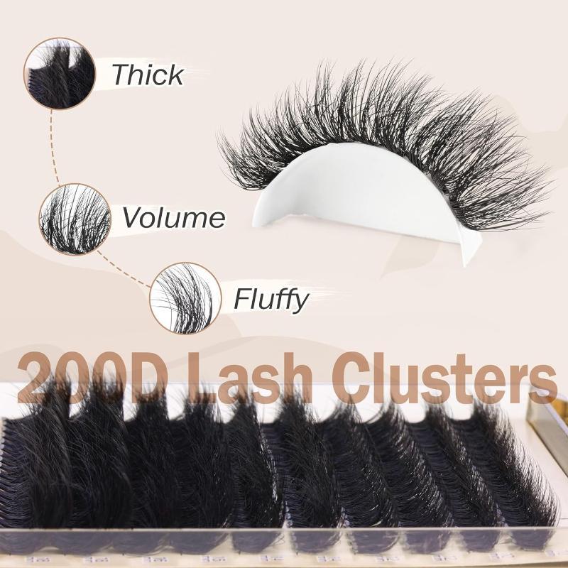 Eyelash Extension - New Fluffy Thick Lash Clusters DIY