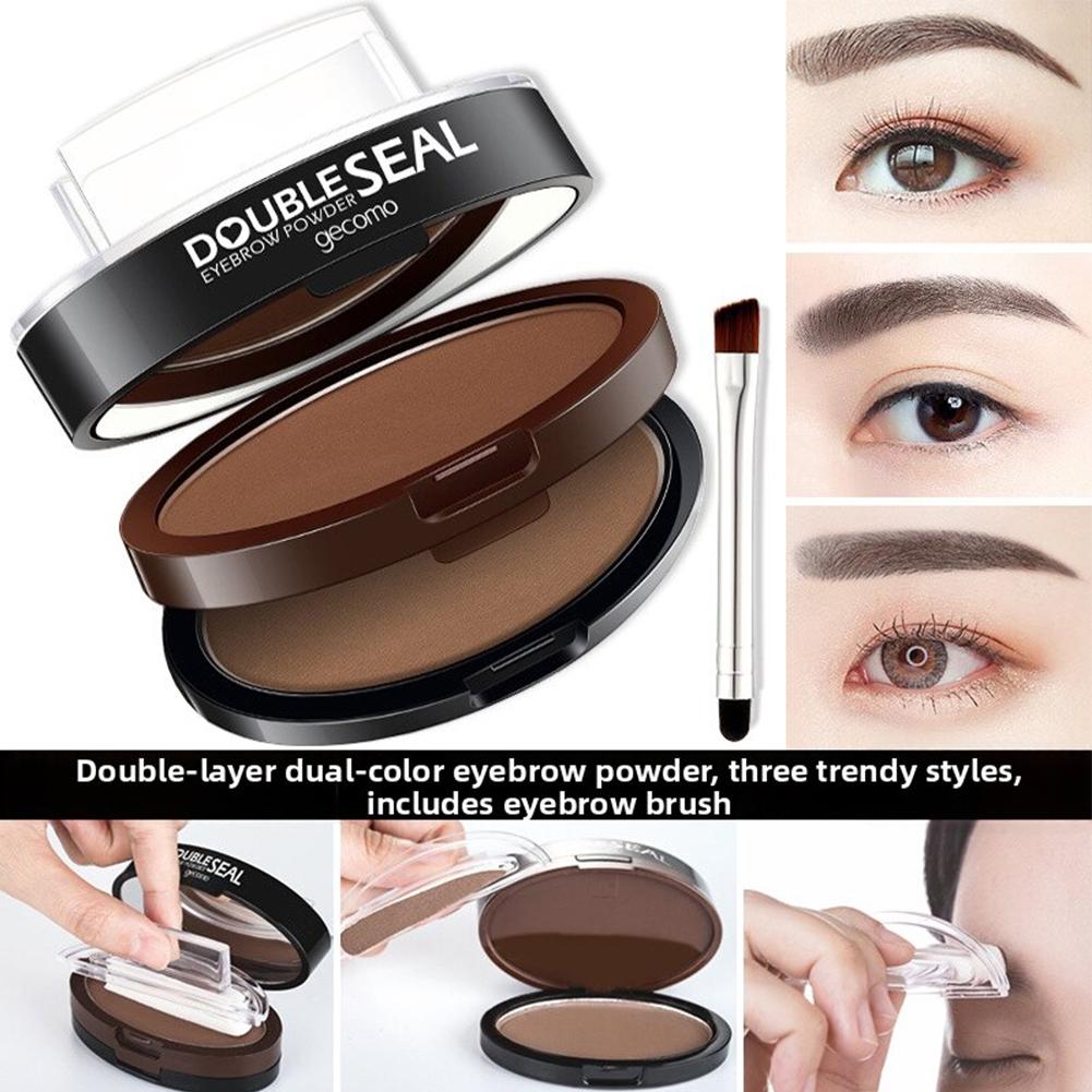 Eyebrow Pomade Pencil - Eyebrow Stamp Dual Color Brow Powder