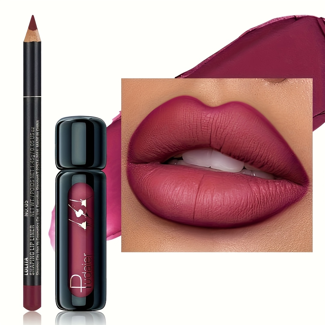Lip Liner Pencil - 1 Set Long-lasting Waterproof Matte Lip