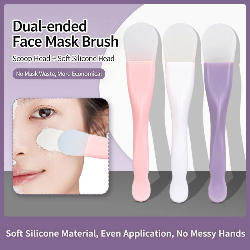 Electric Face Cleanser Brush - 【M】1/2/3Pcs Dual Ended Silicone Mask Brush