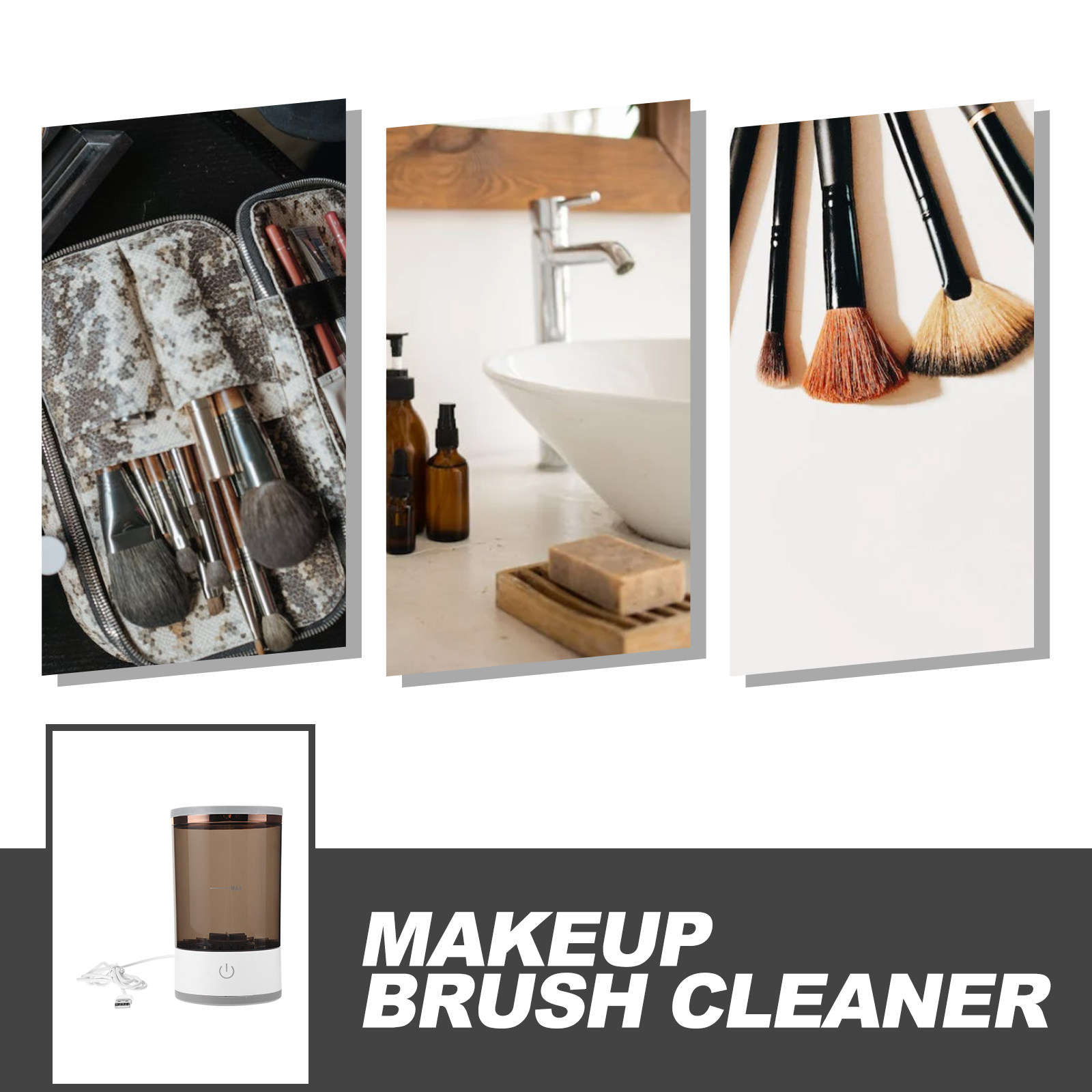 Electric Makeup Brush Cleaner  - Cosmetic Sponge recension och pris