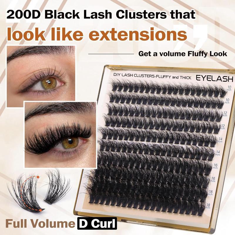 New Fluffy Thick Lash Clusters - Eyelash Extension recension och pris