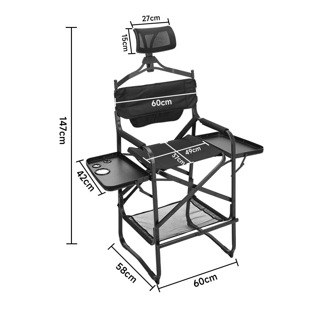 Tall Directors Chair Heavy Dut - Beauty Makeup Desk recension och pris