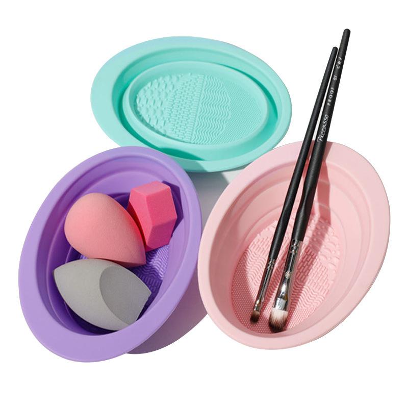 Folding Powder Puff Cleaning B - Beauty Makeup Box recension och pris