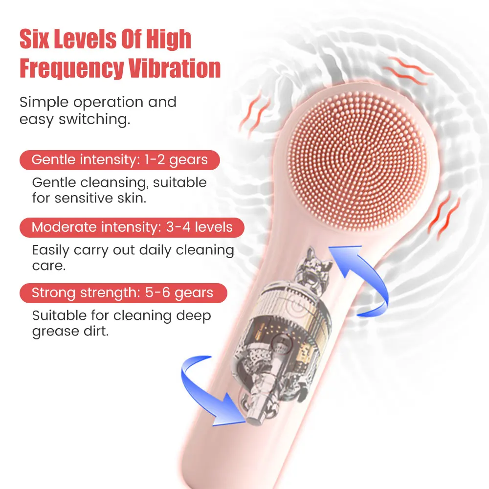 Sonic Silicone Facial Brush Cl - Electric Face Cleanser Brush recension och pris