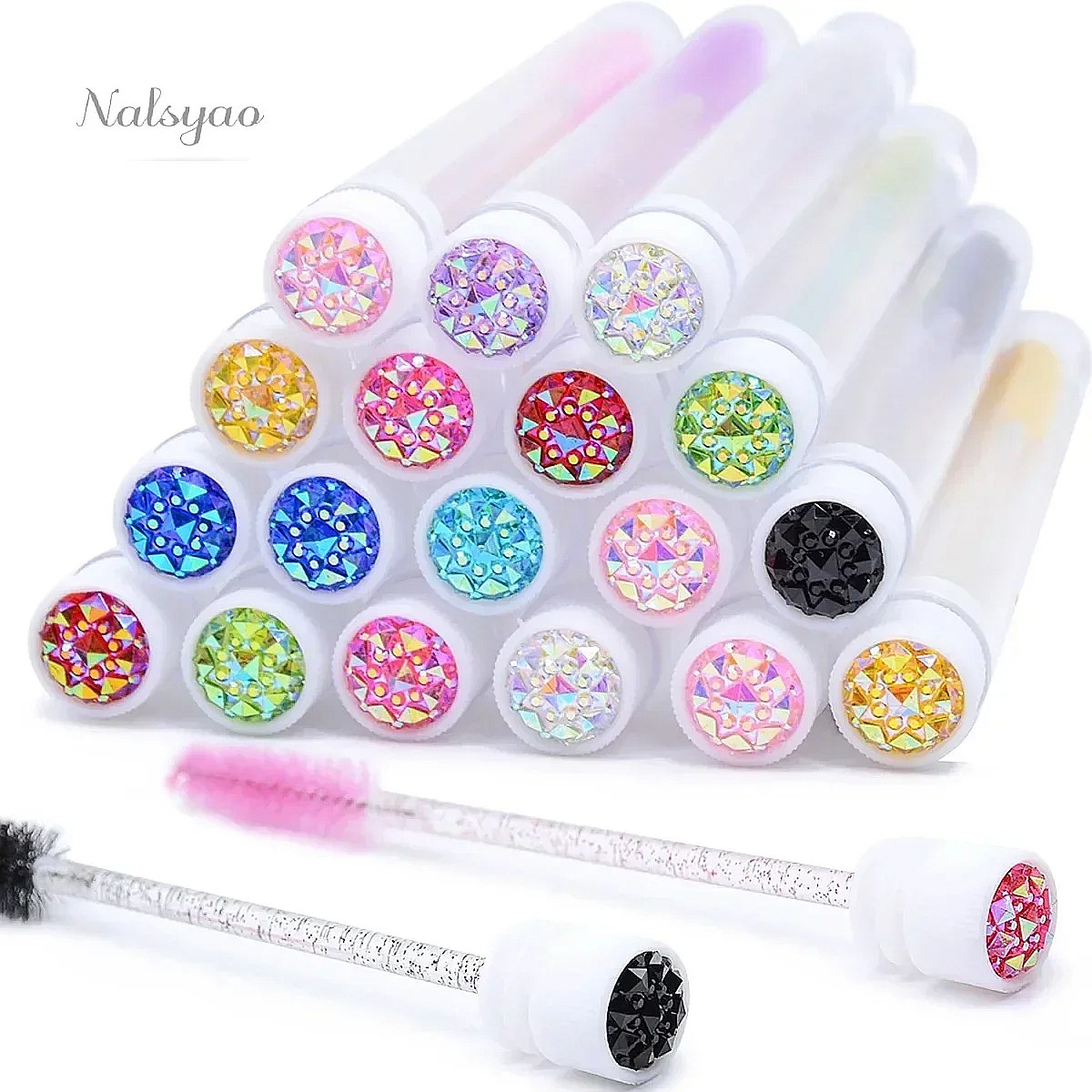 50Pcs Crystal Eyelash Brush Tu - Beauty Home Makeup recension och pris