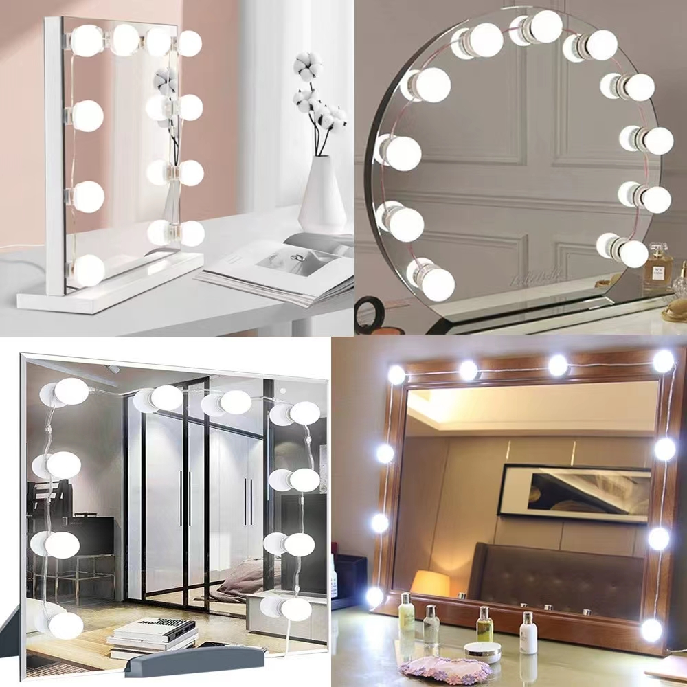 LED Light Paste Mirror Makeup  - Beauty Makeup Desk recension och pris