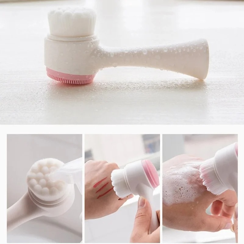 3D Double-sided Manual Facial  - Electric Face Cleanser Brush recension och pris