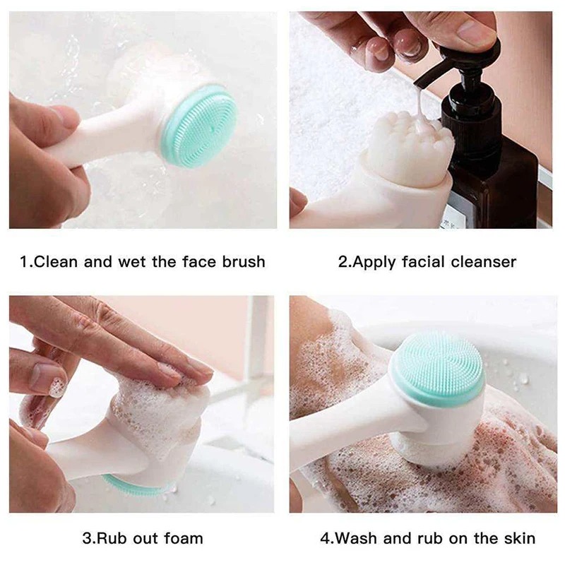 3D Double-sided Manual Facial  - Electric Face Cleanser Brush recension och pris