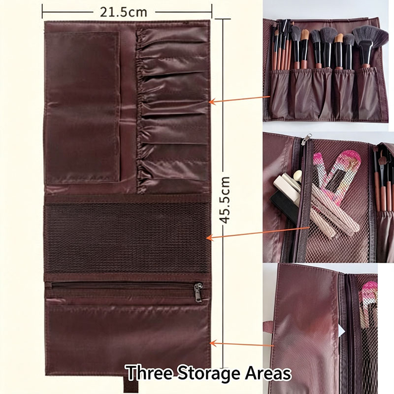 PU Leather Makeup Brush Roll B - Beauty Makeup Bag recension och pris