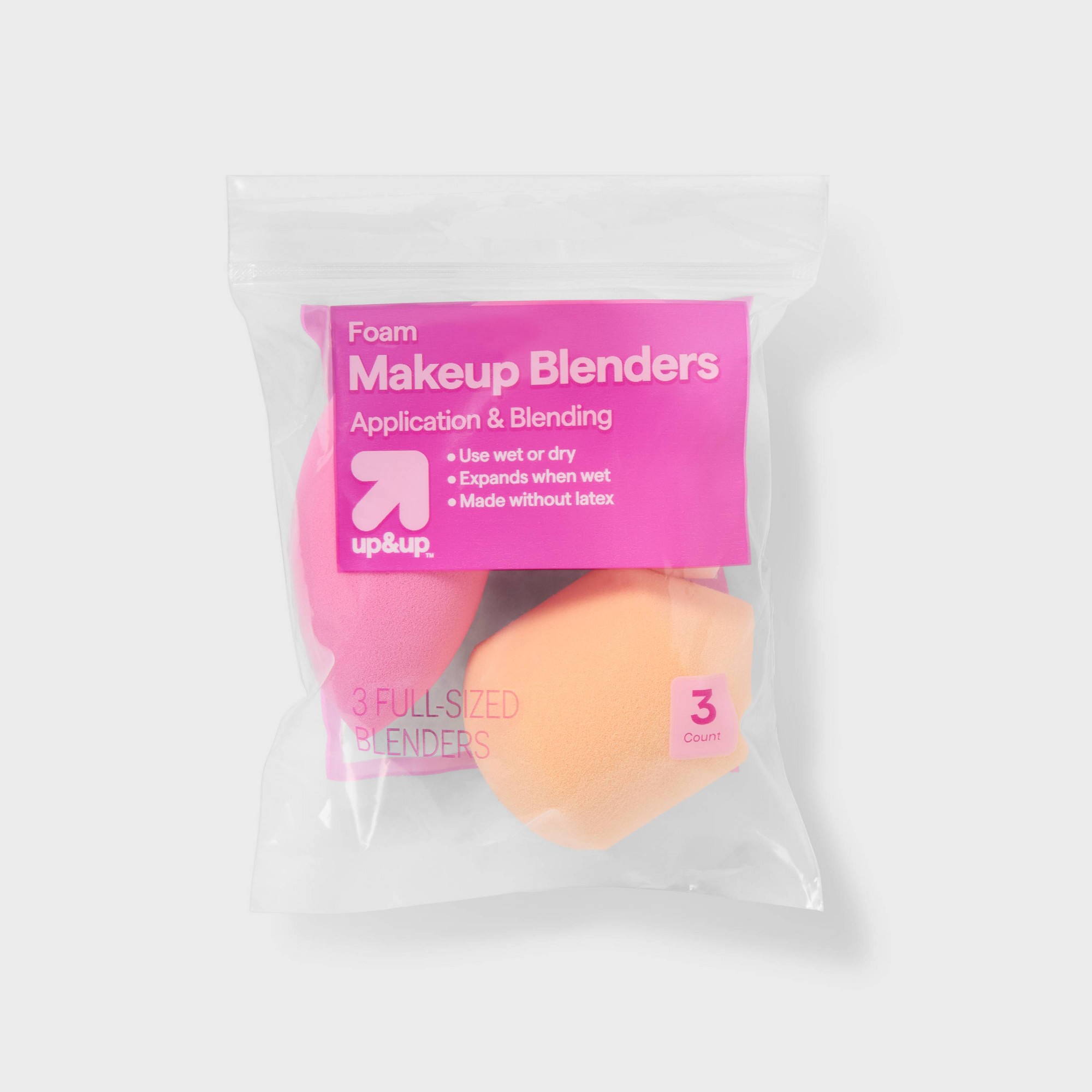 3ct Assorted Shape Makeup Blen - Cosmetic Sponge recension och pris