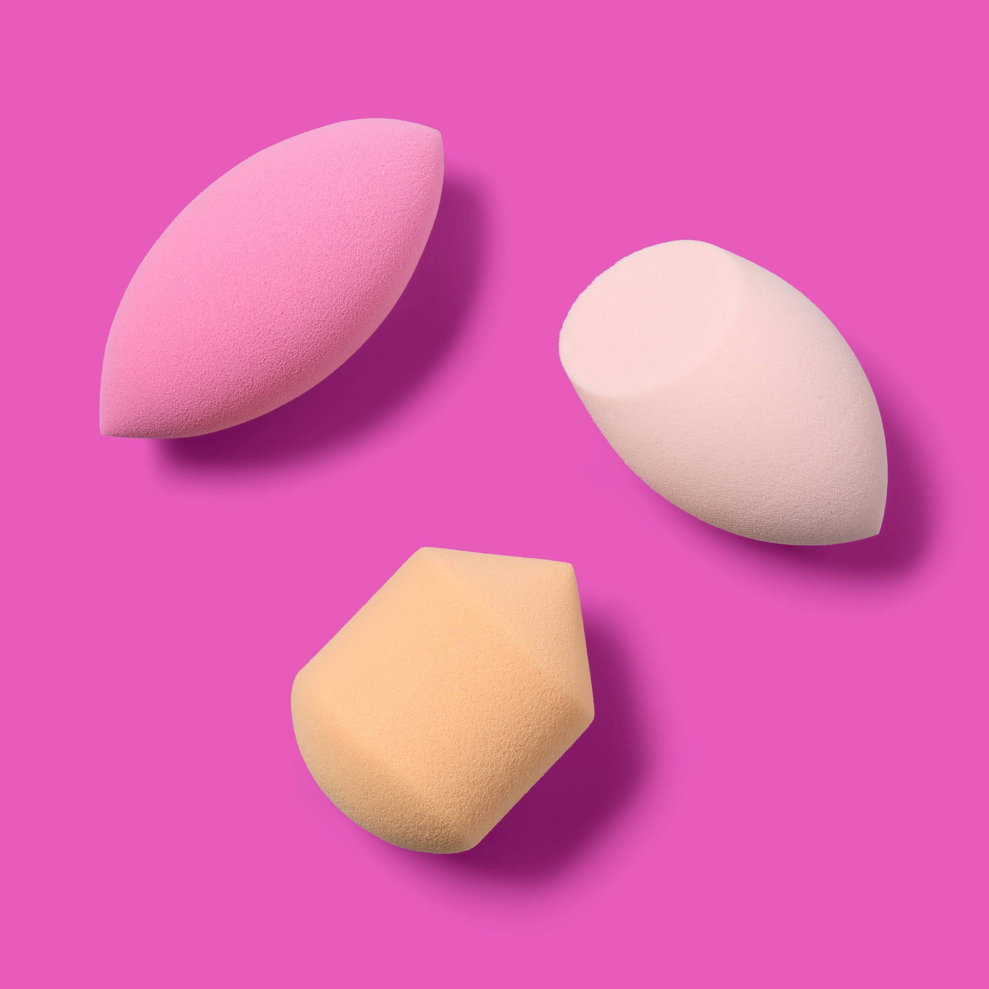 3ct Assorted Shape Makeup Blen - Cosmetic Sponge recension och pris