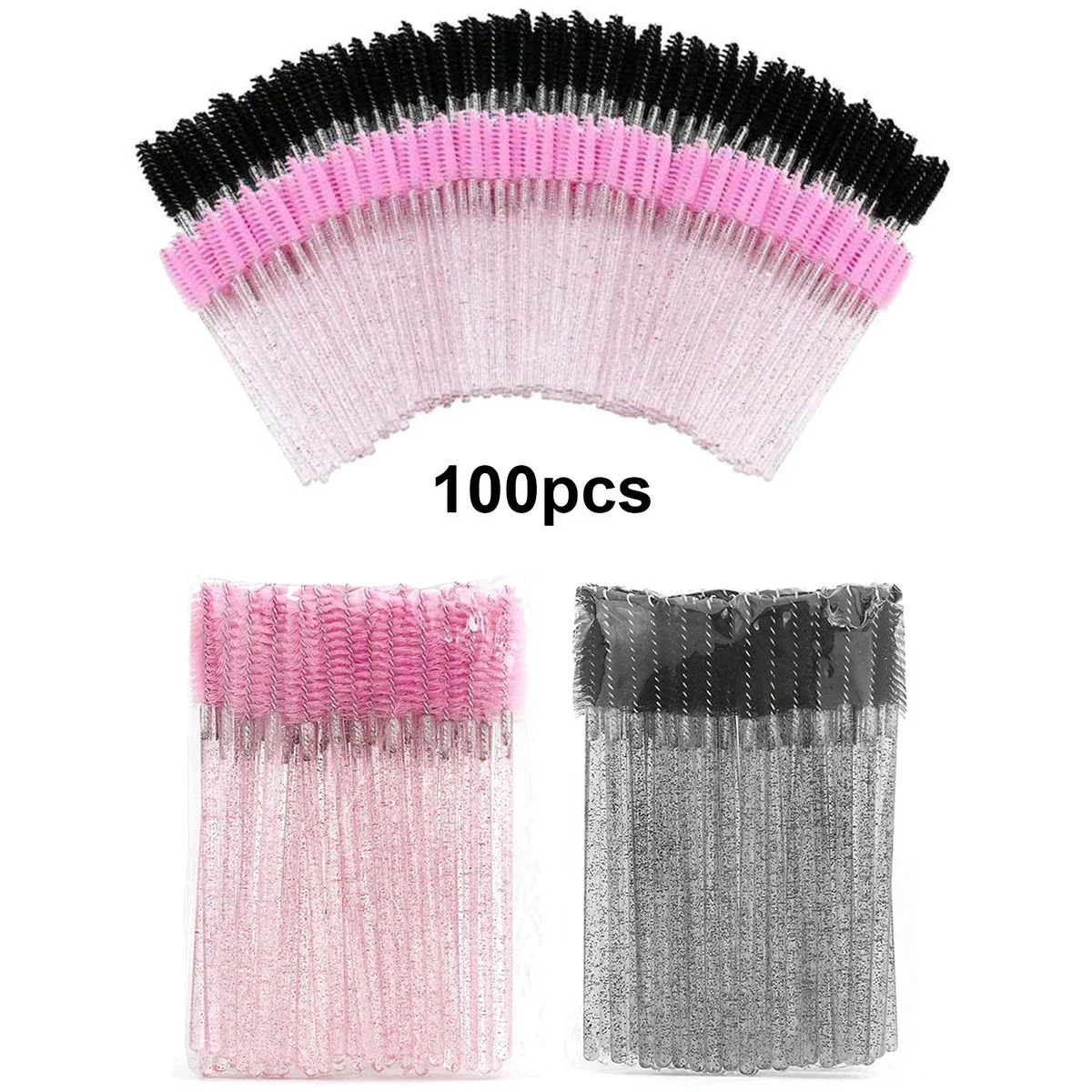 100pcs Disposable Eyelash Brus - Beauty Home Makeup recension och pris