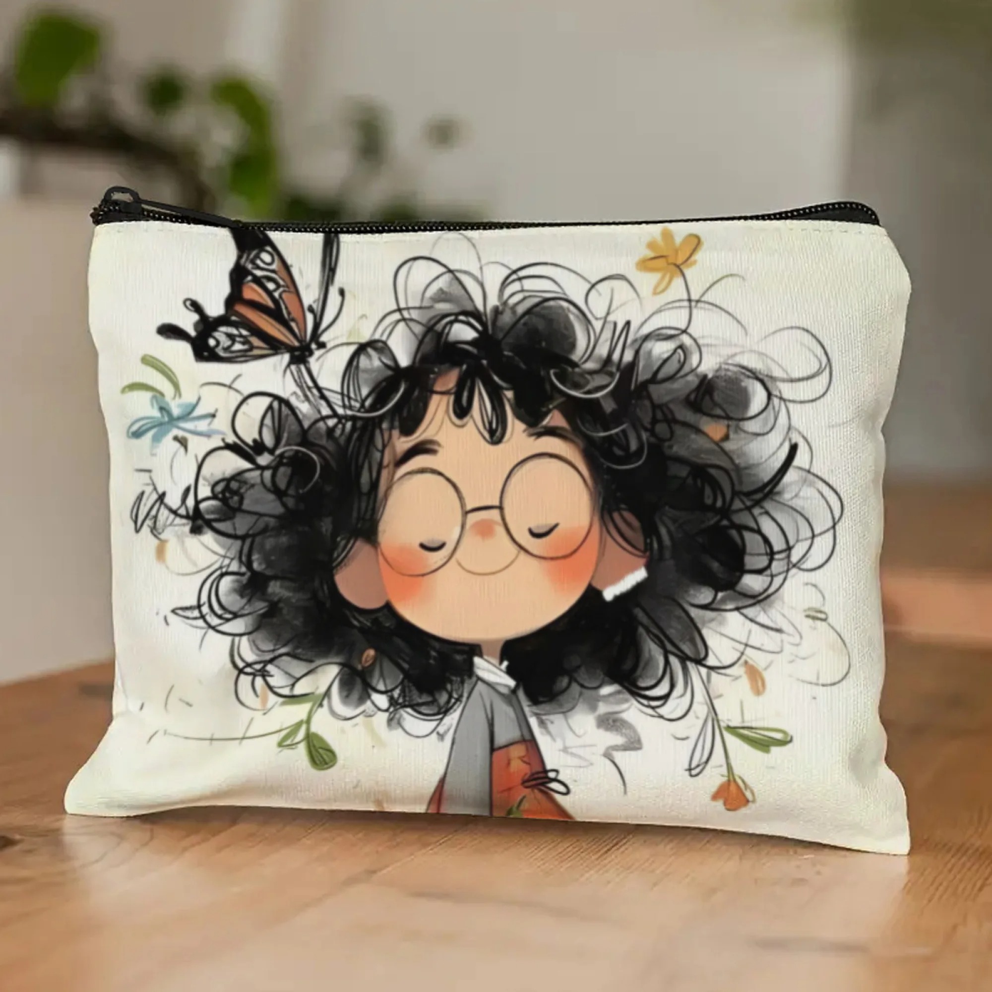 Cartoon Girl Makeup Bag Zipper - Beauty Makeup Bag recension och pris