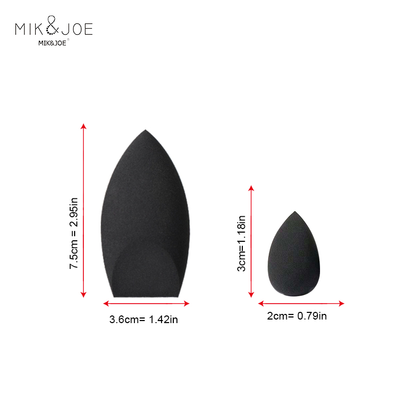 2pcs Black Beauty Sponge Egg - - Beauty Makeup Desk recension och pris