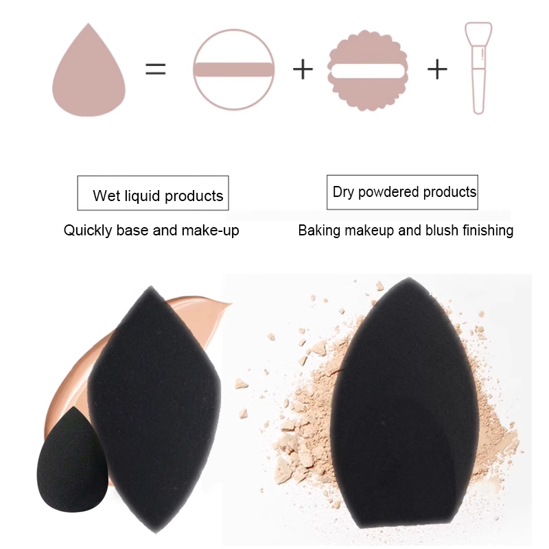 2pcs Black Beauty Sponge Egg - - Beauty Makeup Desk recension och pris