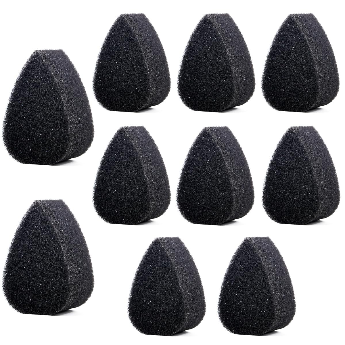 10Pcs Black Petal Face Paintin - Cosmetic Sponge recension och pris