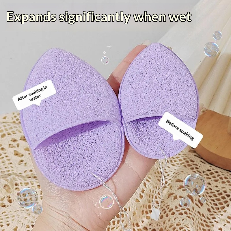 2PCS Facial Cleansing Sponge P - Beauty Makeup Store recension och pris