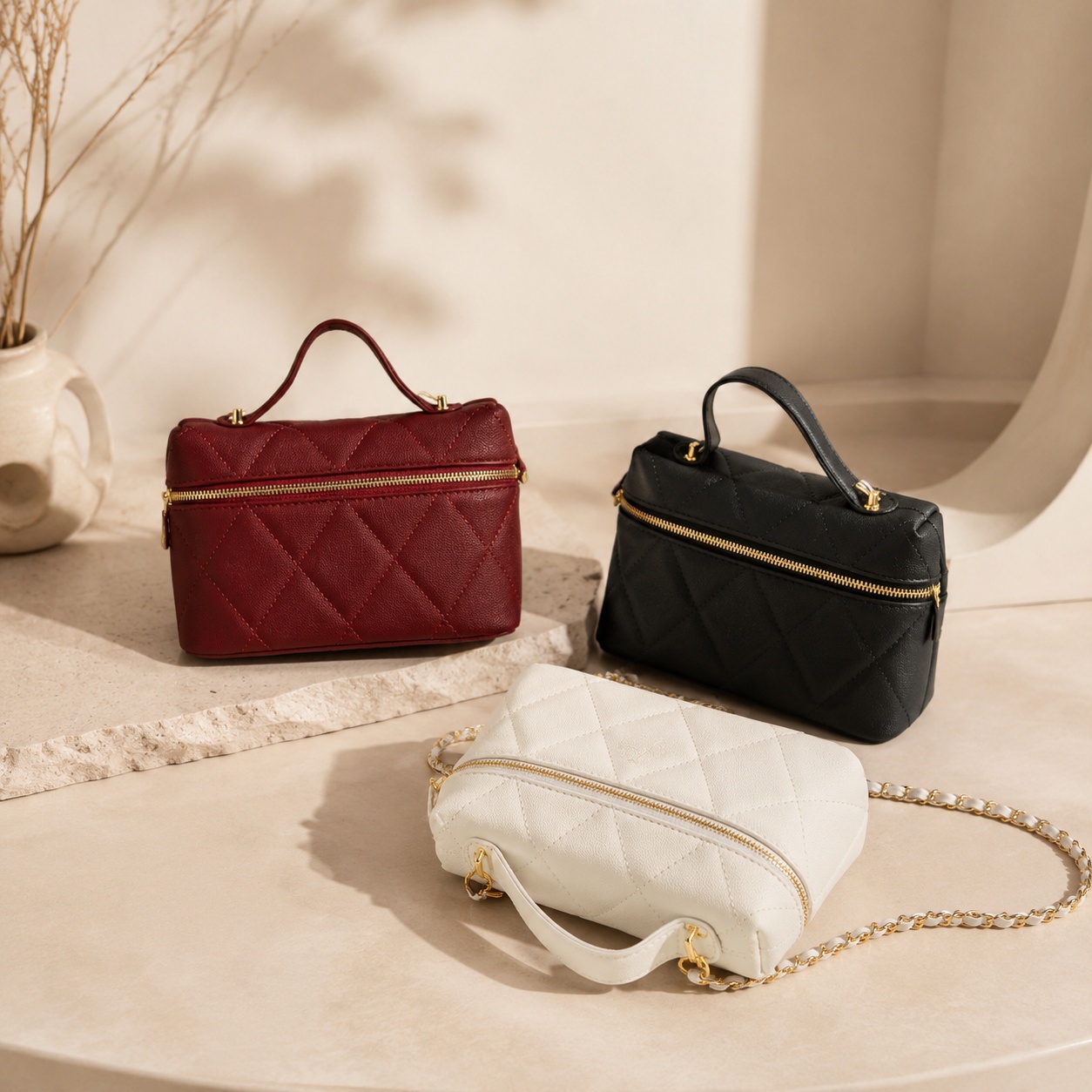 2026 New Classic Luxury Bag Ha - Beauty Makeup Case recension och pris