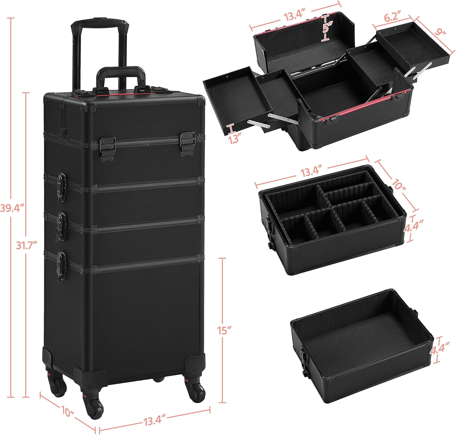 Rolling Makeup Train Case, Cos - Beauty In Makeup recension och pris