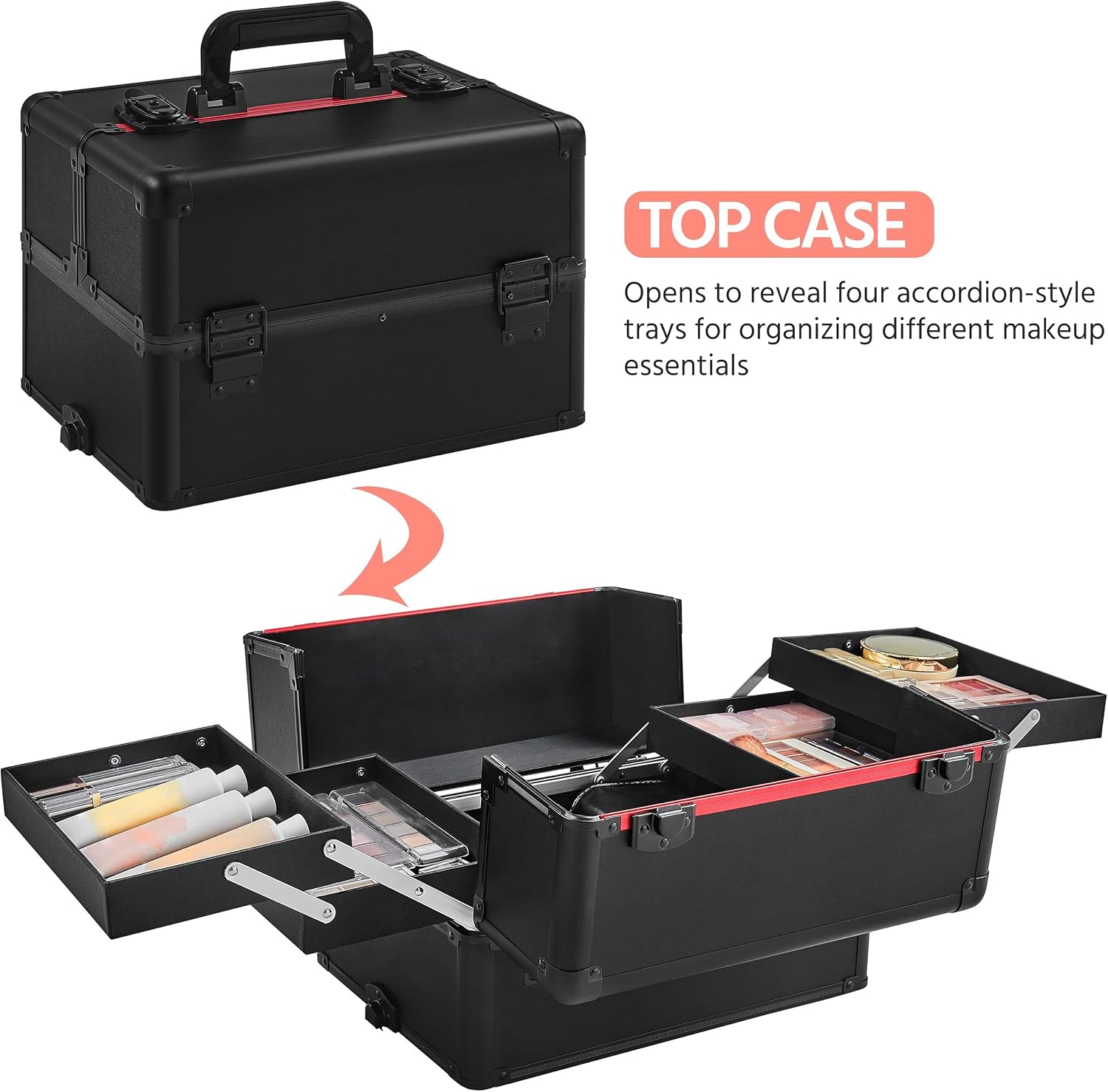 Rolling Makeup Train Case, Cos - Beauty In Makeup recension och pris