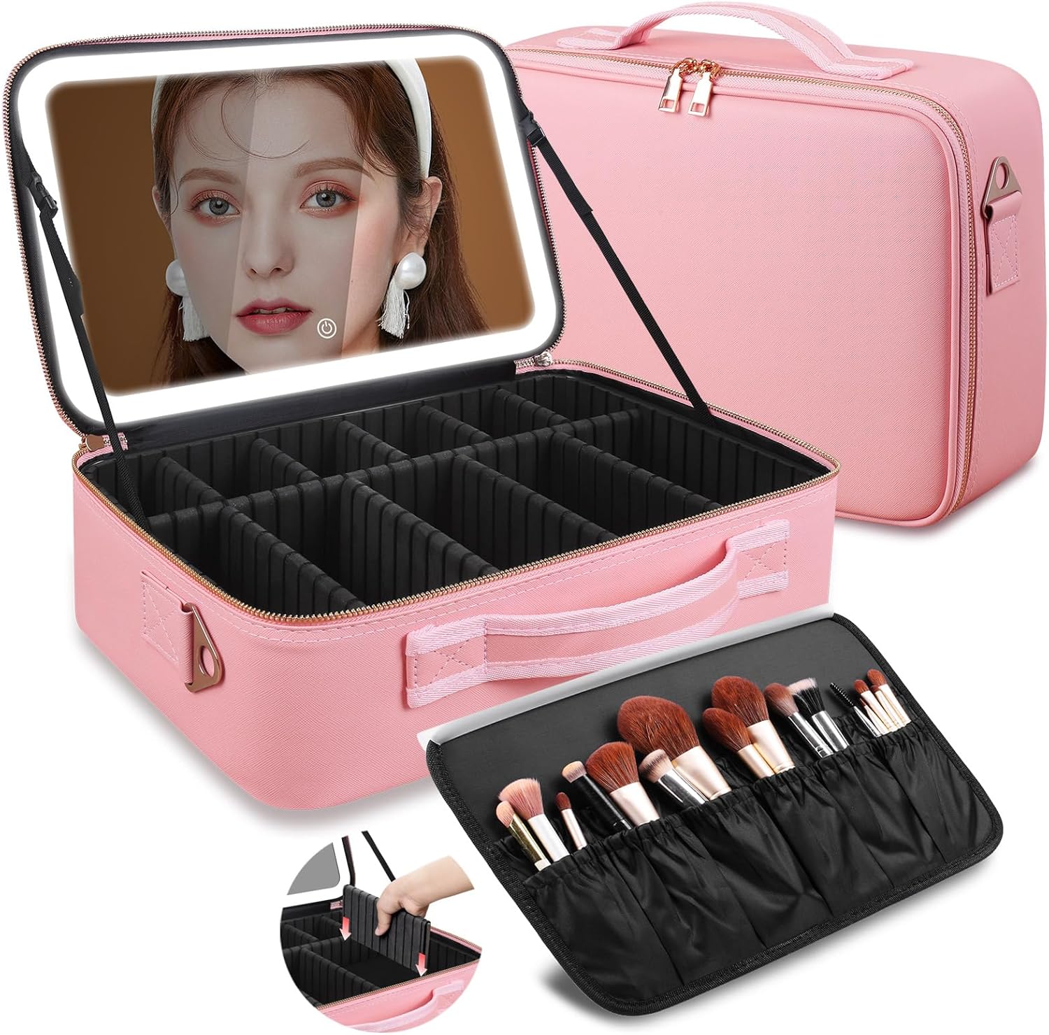 Large Capacity Makeup Bag 15'' - Beauty Makeup Bag recension och pris